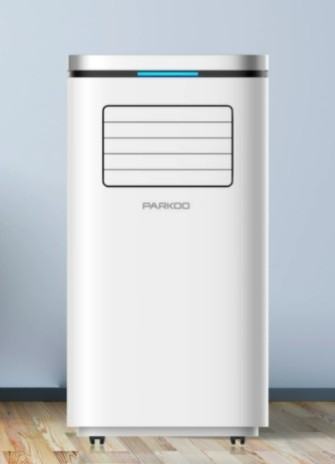 115V 10000 BTU/H রেফ্রিজারেন্ট R32 বাষ্পীভবন মোবাইল এয়ার কন্ডিশনার টাচ স্ক্রিন ফ্রন্ট সেন্স লাইট